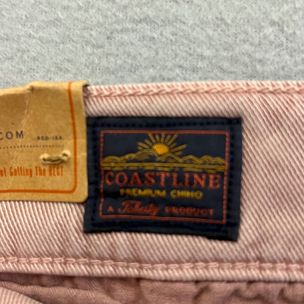 Faherty Brand Coastline Premium Chino Tailored Pants 28x32 Dusty Rose Mauve NEW